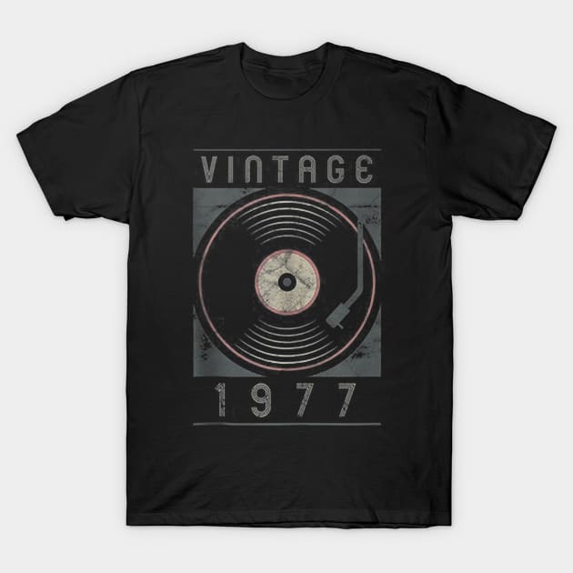 43th Birthday Gift Classic 1977 Vintage T-Shirt by bummersempre66